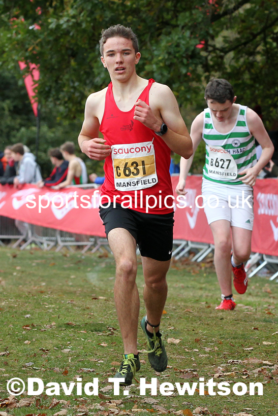 Mens under-17s 2021 National Cross Country Relays, Berry Hill Park, Mansfield. Photo: David T. Hewitson/Sports for All Pics